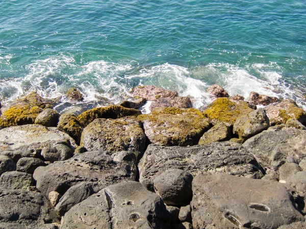 Lava Rocks in the Surf — Stock Photo, Image