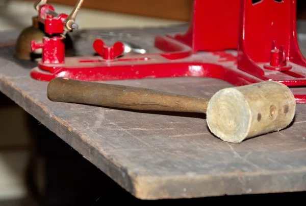 Old Wooden Mallet — Stock Photo, Image