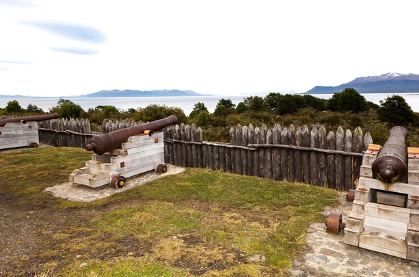Το bulnes φρούριο στο νοτιότερο άκρο της Χιλής Εικόνα Αρχείου