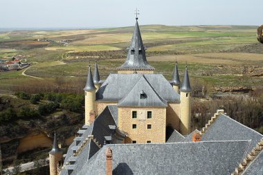 ayrıntı sur of segovia alcazar yeşil ülke, c ile
