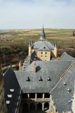 segovia, İspanya Alcazar görüntülemek