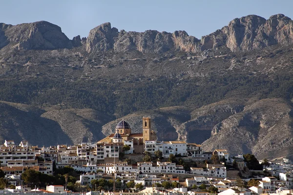 Vista del pueblo turístico de España, Altea — Foto de Stock