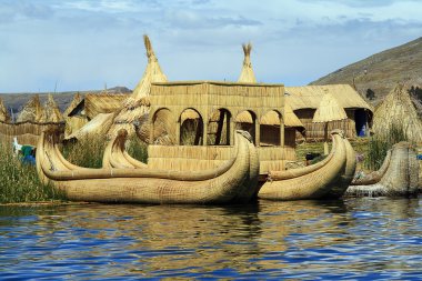 titicaca Gölü, peru yüzen ve turist Adaları