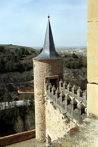 塔在塞戈维亚，西班牙城堡 — 图库照片