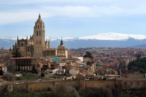 Veduta della Cattedrale, Segovia, Spagna — Foto Stock