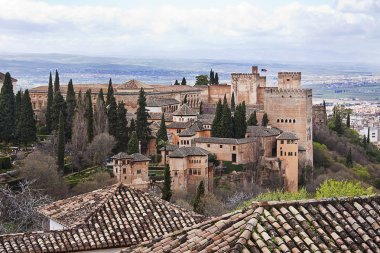 generalife bahçeleri la alhambra, granada, İspanya görüntülemek