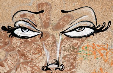 Graffiti sanatı, boya gözler