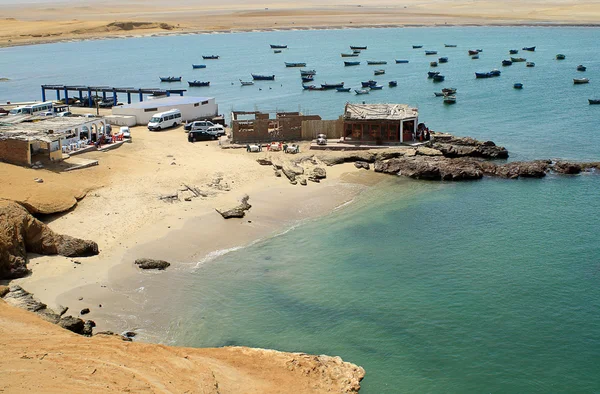 Bela paisagem marinha na Reserva Nacional de Paracas, Peru — Fotografia de Stock