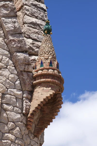 Närbild på imponerande slottet i novelda, alicante, Spanien — Stockfoto