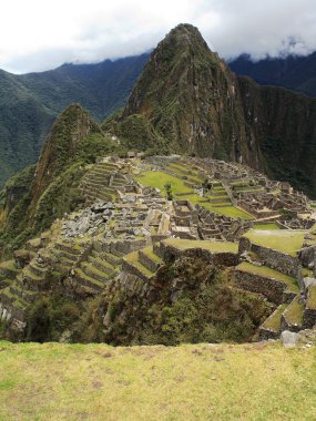 Görünüm Arkeolojik Sit machu picchu, cuzco, peru, yedi