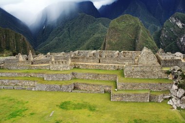 Görünüm Arkeolojik Sit machu picchu, cuzco, peru, yedi