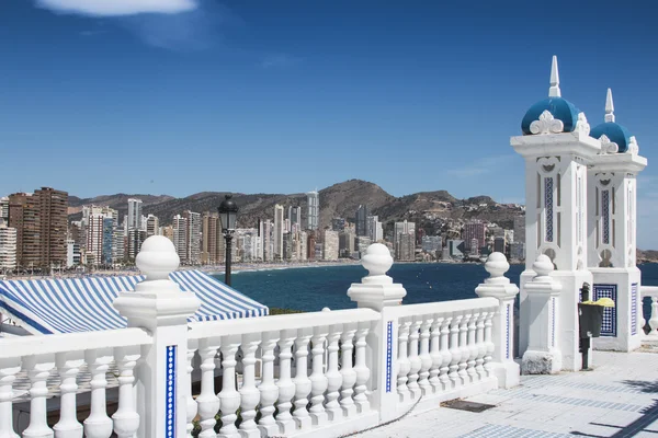 balkon plaja Benidorm'da, İspanya