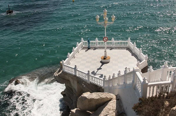 Balkon na moře v benidorm, Španělsko — Stock fotografie