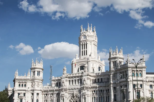 El Ayuntamiento de Madrid o el antiguo Palacio de Comunicaciones , — Foto de Stock