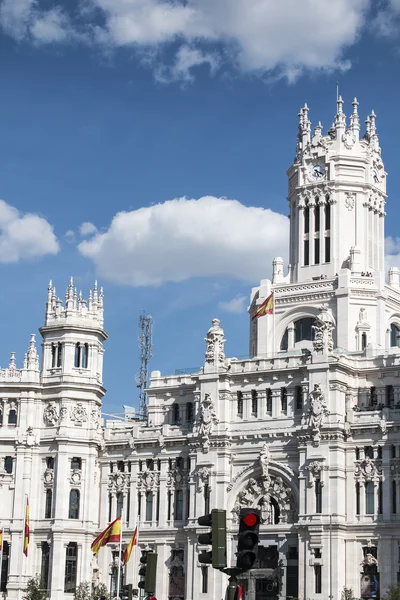 El Ayuntamiento de Madrid o el antiguo Palacio de Comunicaciones , — Foto de Stock