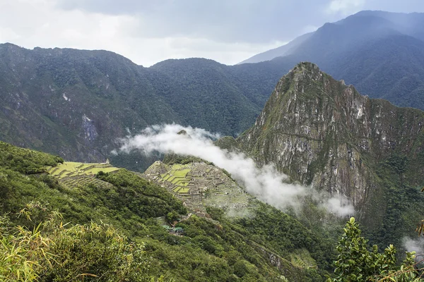 Panorama van de archeologische site machu picchu, cuzco, peru, s — Stockfoto