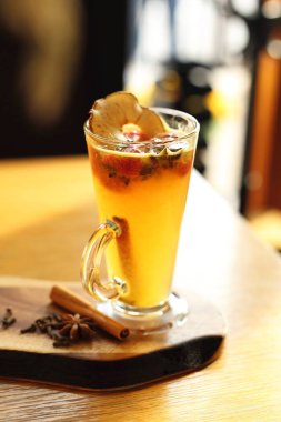 Winter tea. Warming tea with cinnamon, apple and cloves.