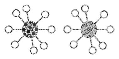 Düğüm Bağlantısı Simgesi - Covid Biyolojik Tehlike Ürünleri Kolajı