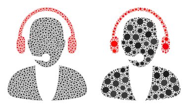 Çevrimiçi Operatör Simgesi - Covid Biyolojik Tehlike Enfeksiyonu Ögellerinin Bileşimi