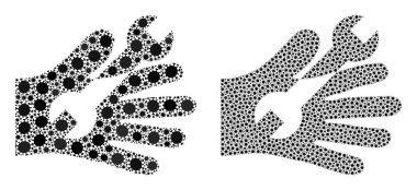 Anahtar Hizmeti El Simgesi - Covid Biyolojik Tehlike Ürünleri Kolajı