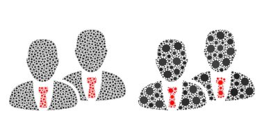 Yöneticiler Simgesi - Covid Biyolojik Tehlike Enfeksiyonu Simgelerinin Bileşimi