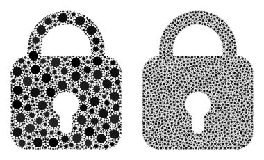 Simgeyi Kilitle - Covid Biyolojik Tehlike Enfeksiyonu Simgelerinin Bileşimi