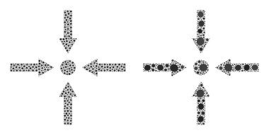 Buluşma Noktası Okları Simgesi - Virüs Enfeksiyonu Maddeleri ile Mozaik