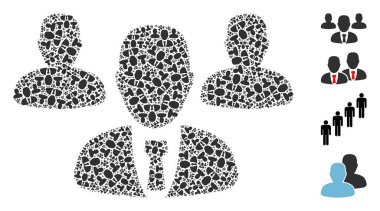 Takım Personel Simgesi Fraktal Bileşimi