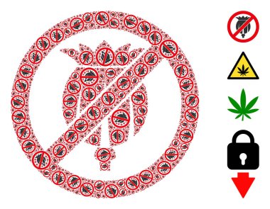 Afyon Poppy Simgesi Özyineleme Mozaiğini Yasakla