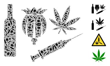 Bağımlılık Uyuşturucu Simgesi Özyinelemesi