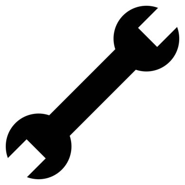 Spanner Düz Simge Sembolü