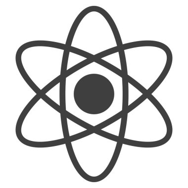 Atom Düz Simgesi Raster