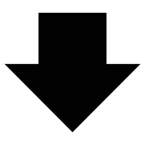 Descargar flecha plana icono símbolo —  Fotos de Stock