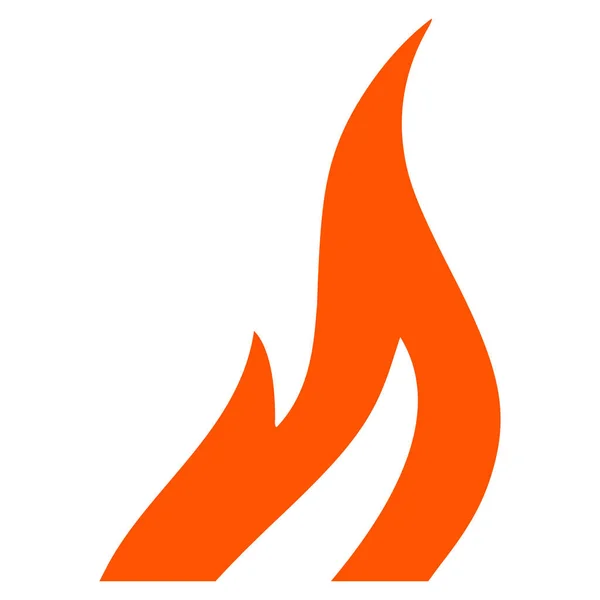 Imagem de ícone plano de fogo — Fotografia de Stock