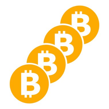 Bitcoin Bozuk Para Bloğu Düz Simge ResmiComment