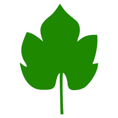 Üzüm Yaprağı Düz Simgesi