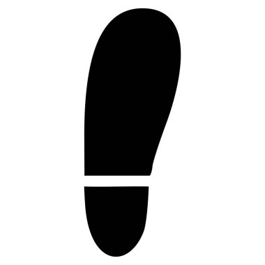 İnsan Ayağı Yazdırma Düz Simgesi Resmi