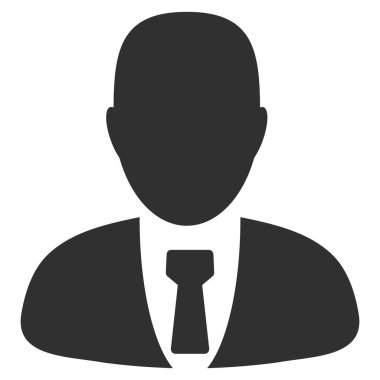 Yönetici Düz Simge Raster