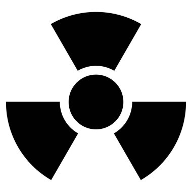 Radyoaktivite Düz Simge İllüstrasyonu