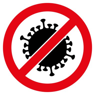 Coronavirus Düz Simgesini Durdur