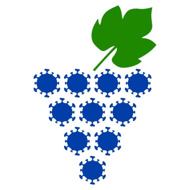 Virüs Üzümleri Bunch V3 Düz Simgesi