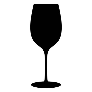 Şarap Cam Düz Simge ResmiComment