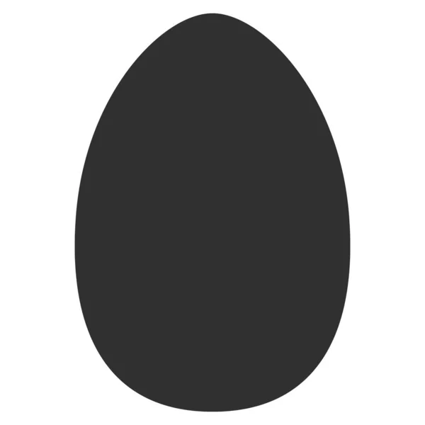 Ikona ploché vajíčko — Stock fotografie