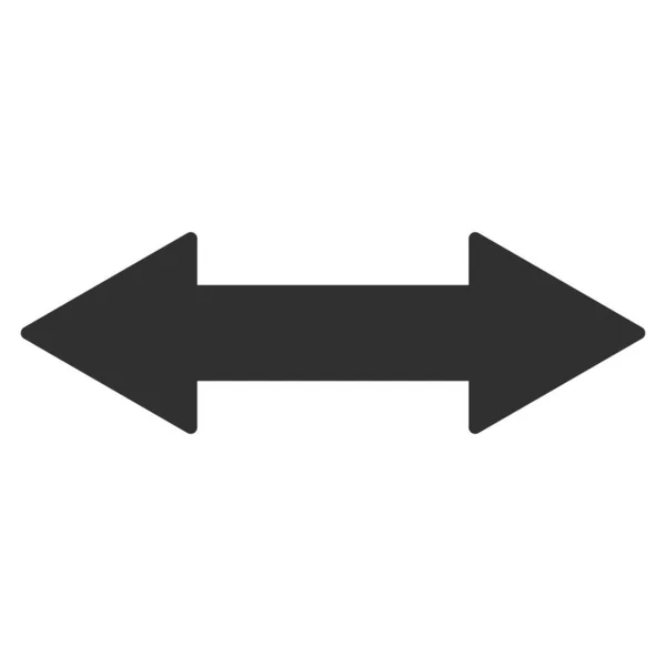 Flecha de intercambio horizontal Icono plano Ilustración — Foto de Stock