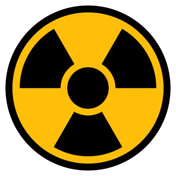 Radioaktiv flad ikon Billede - Stock-foto