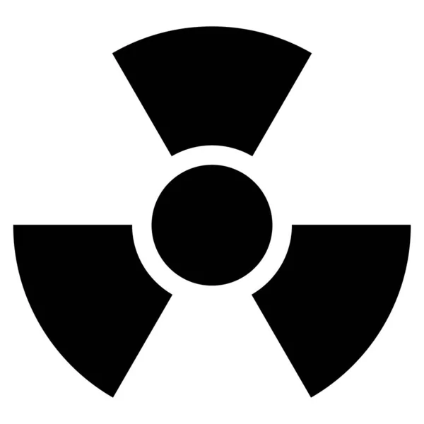 Радиоактивная плоская икона — стоковое фото