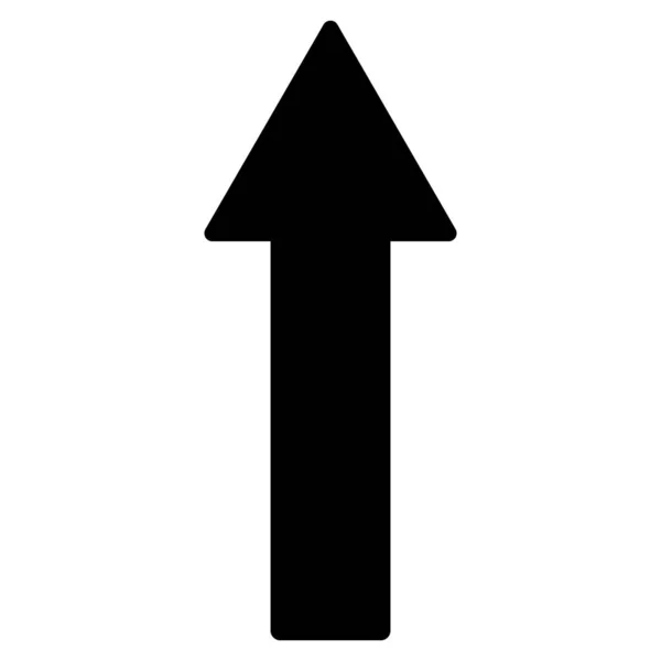 Flecha arriba Icono plano Imagen — Foto de Stock