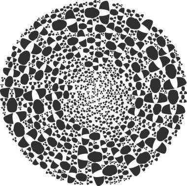 Guy Kişi Simgesi Döndürülmüş Küresel Küre Kolajı