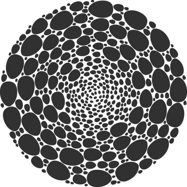 卵形离子爆炸球状星团马赛克 — 图库矢量图片