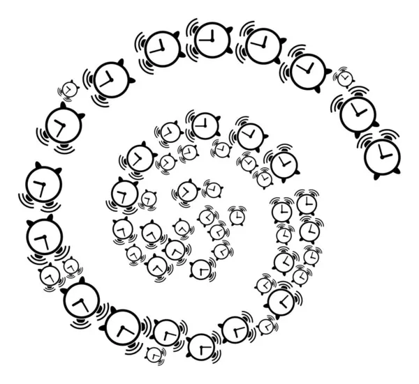 Коллаж с иконой Spiral Spin — стоковый вектор